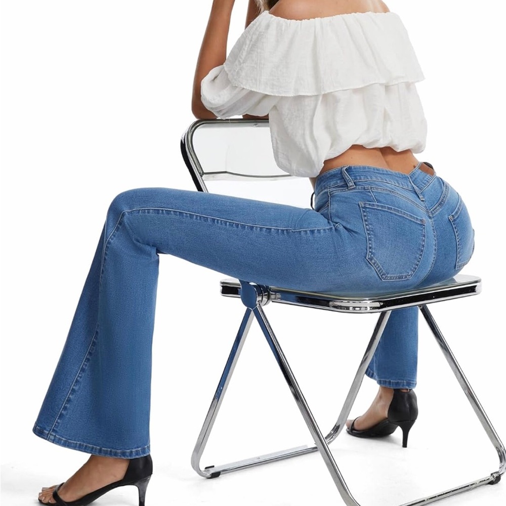 Flying Banana - Curvy Bootcut Flare Jeans - Picture 3 of 10